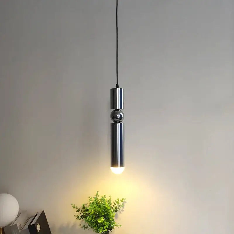 Modern brass pendant light kitchen minimalist led hanging lamp