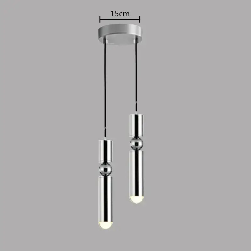 Modern brass pendant light kitchen minimalist led hanging lamp