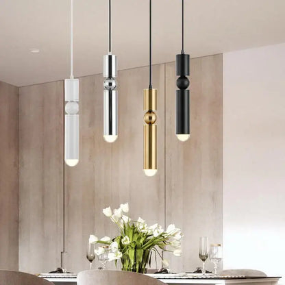 Modern brass pendant light kitchen minimalist led hanging lamp