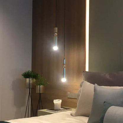 Modern brass pendant light kitchen minimalist led hanging lamp