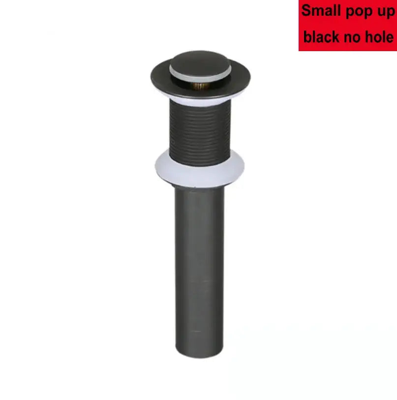 Modern brass pop up drain for bathroom sink four finishes