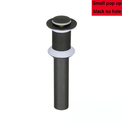 Modern brass pop up drain for bathroom sink four finishes