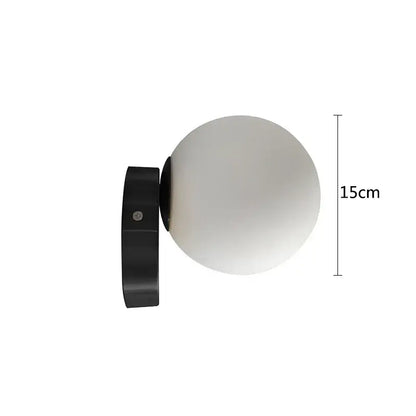 Modern brass round ceiling lamp hallway frosted glass globe