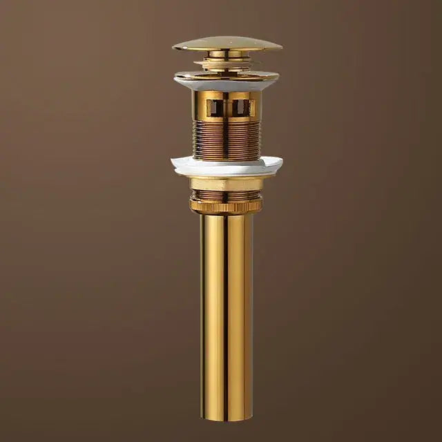 Modern brass round siphon p-trap set gun grey bathroom drainer