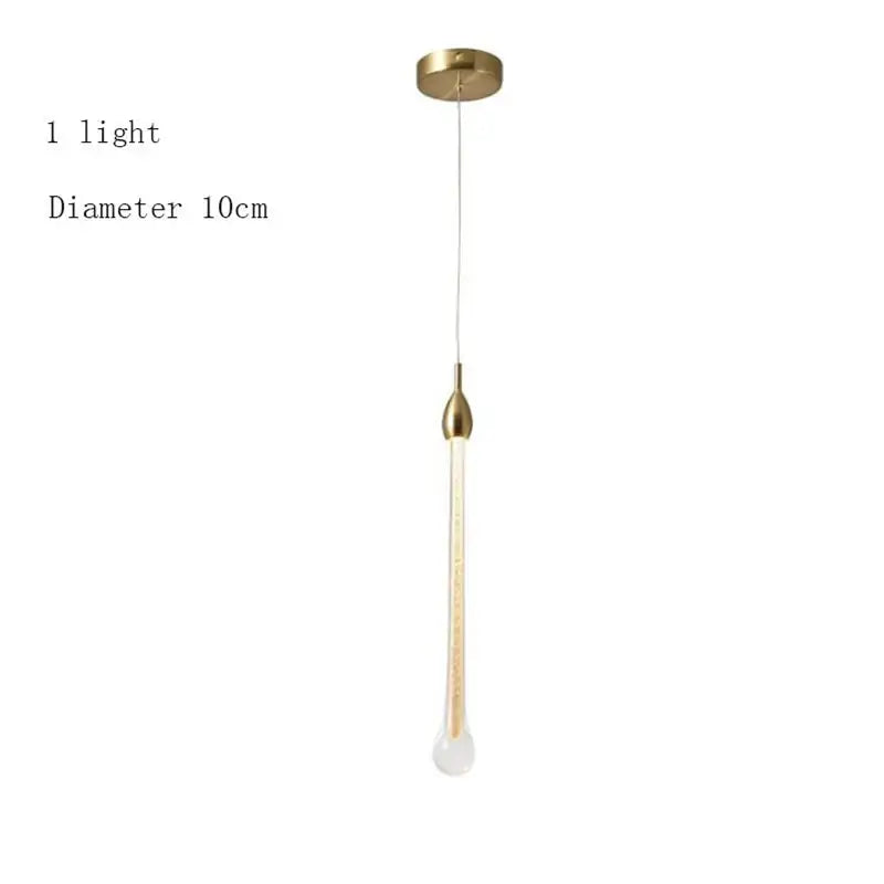 Modern brass round stairs led chandelier glass villa dining room