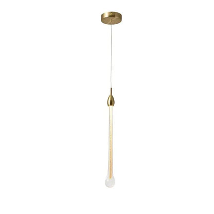 Modern brass round stairs led chandelier glass villa dining room