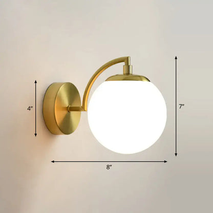 Modern brass smoked glass stairway wall lighting fixture