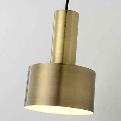 Modern brass wall lamp living room minimalist cylindrical sconce