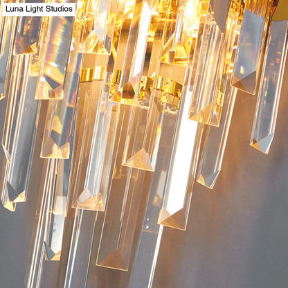 DecorBites™ Modern Brass Wall Sconce with K9 Crystal Light Fixture - Perfect for Bedroom Lighting