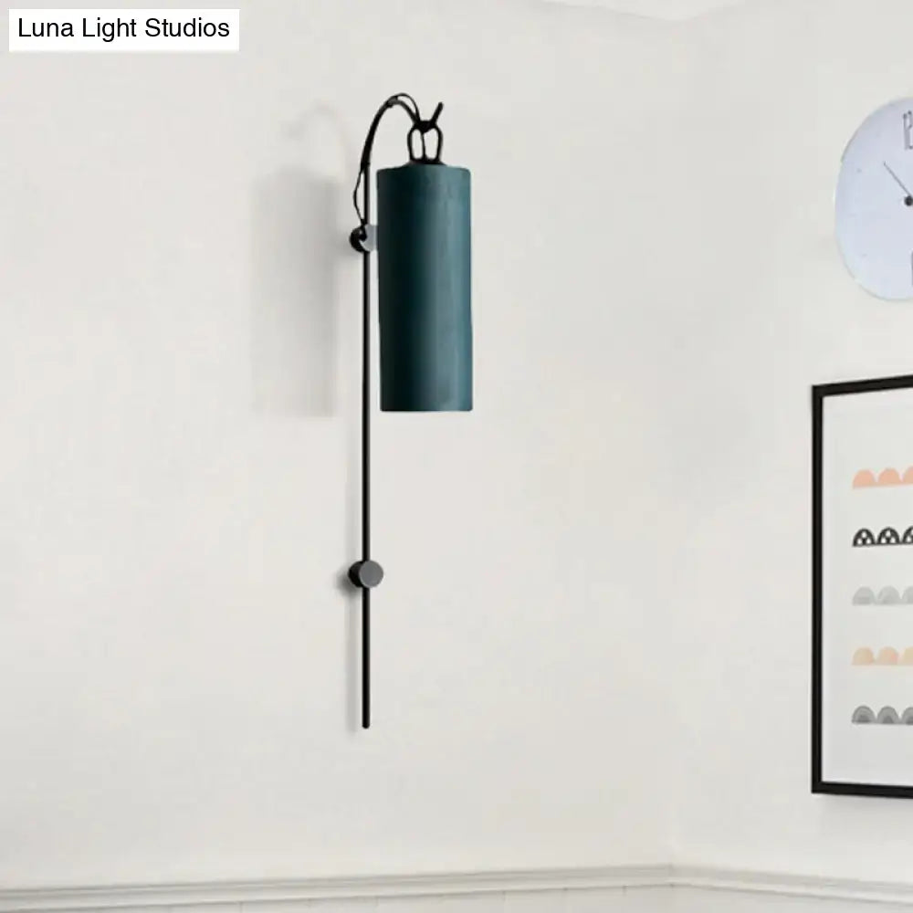 Modern brass & white wall sconce living room direct wired electric