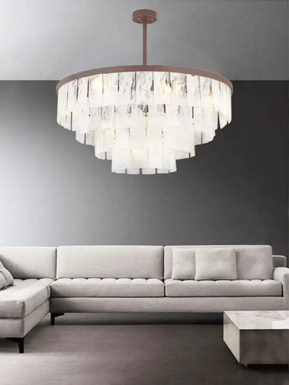 Modern bronze cloud glass led pendant light living room dimmable