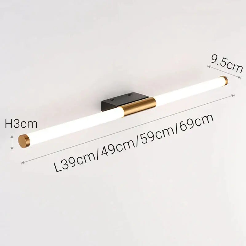 Modern bronze led mirror front wall lamp for bathroom bedroom vanity