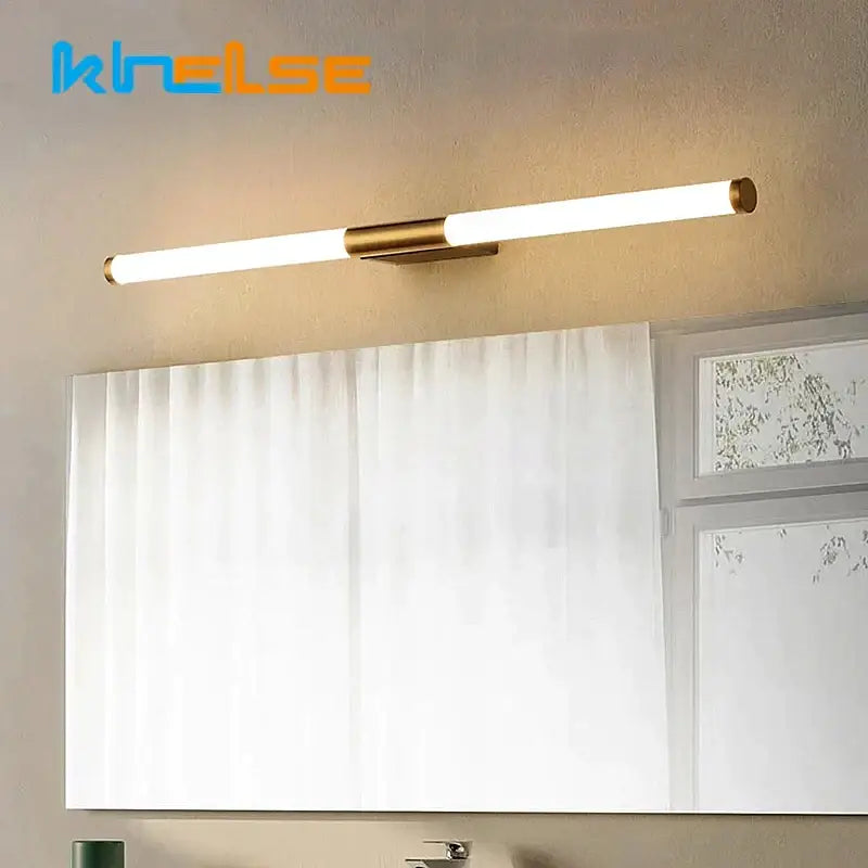 Modern bronze led mirror front wall lamp for bathroom bedroom vanity