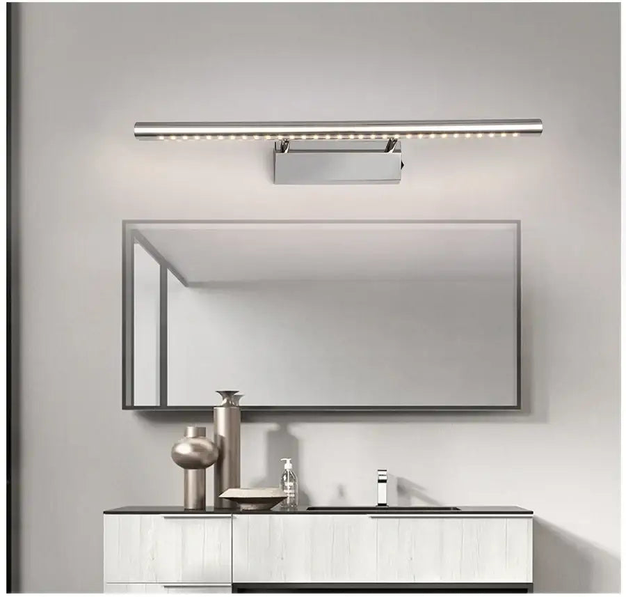 Modern bronze led mirror light – luxury bathroom wall fixture