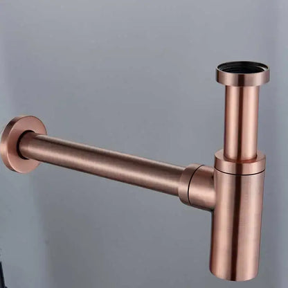 Modern bronze round siphon bottle trap bathroom sink drain pipe