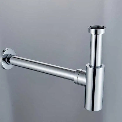 Modern bronze round siphon bottle trap bathroom sink drain pipe