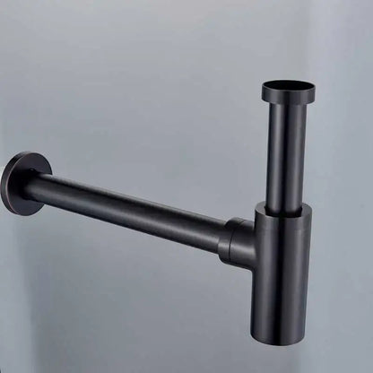 Modern bronze round siphon bottle trap bathroom sink drain pipe