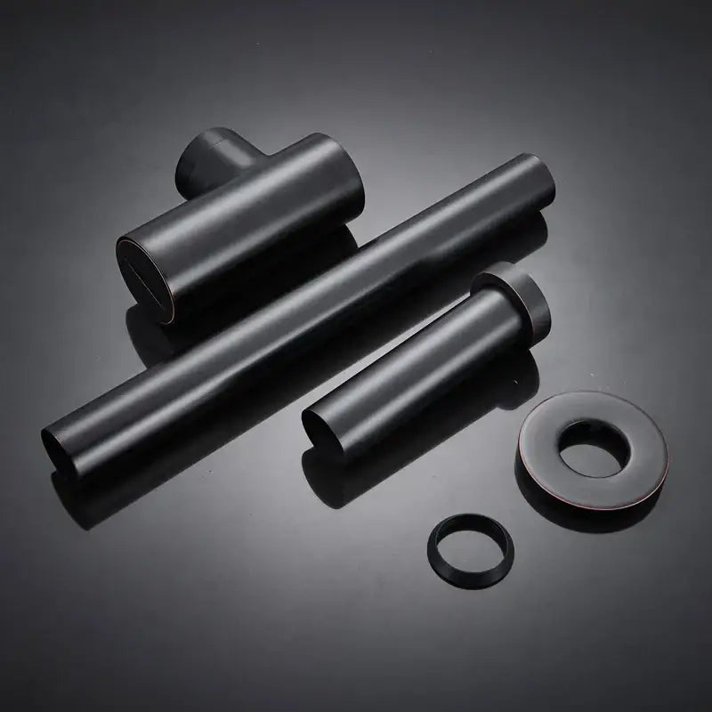 Modern bronze round siphon bottle trap bathroom sink drain pipe