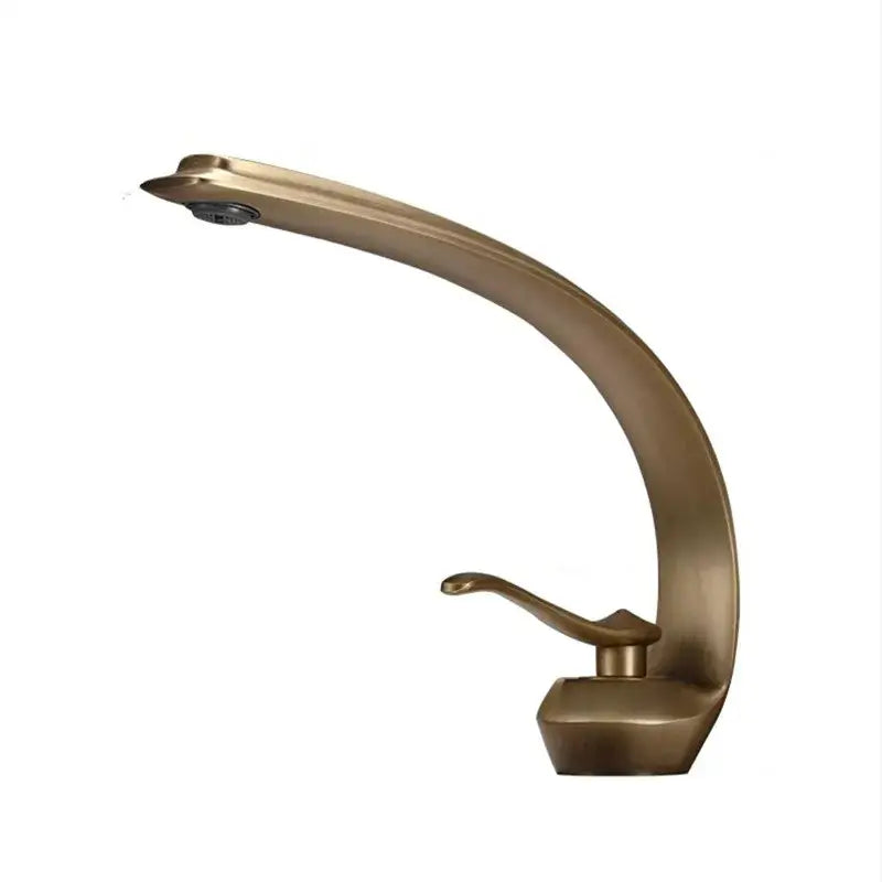 Modern bronze waterfall bathroom faucet brass hot and cold basin tap