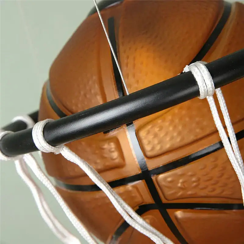 Modern brown basketball pendant lights kitchen hanging lamp