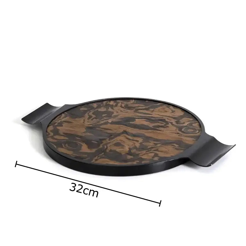 Modern brown & black auspicious clouds texture jewelry box bedroom