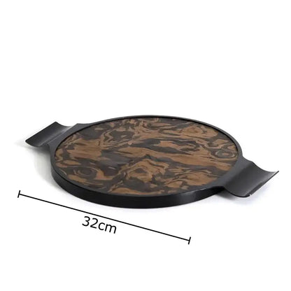 Modern brown & black auspicious clouds texture jewelry box bedroom
