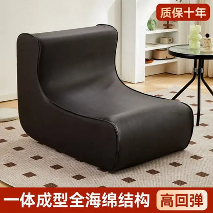 Modern brown & black internet celebrity lazy sofa living room