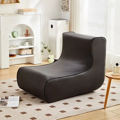 Modern brown & black internet celebrity lazy sofa living room