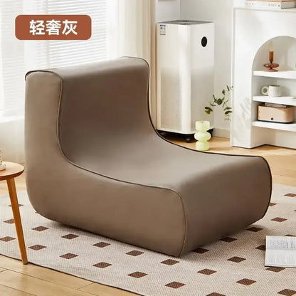 Modern brown & black internet celebrity lazy sofa living room