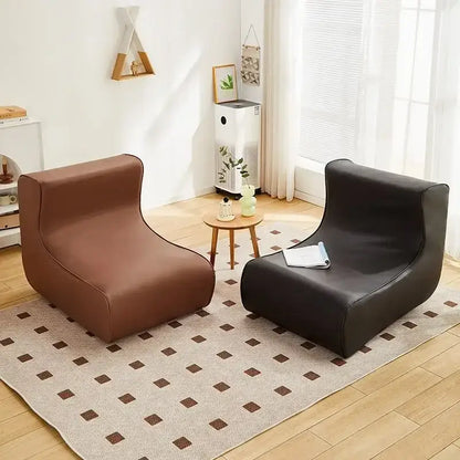 Modern brown & black internet celebrity lazy sofa living room