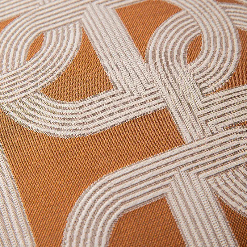 Modern brown coffee geometric cushion cover living room pillow case
