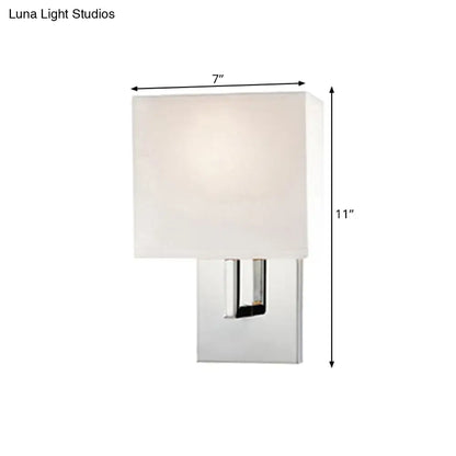 Modern brown fabric wall mount sconce – bedroom cylinder light