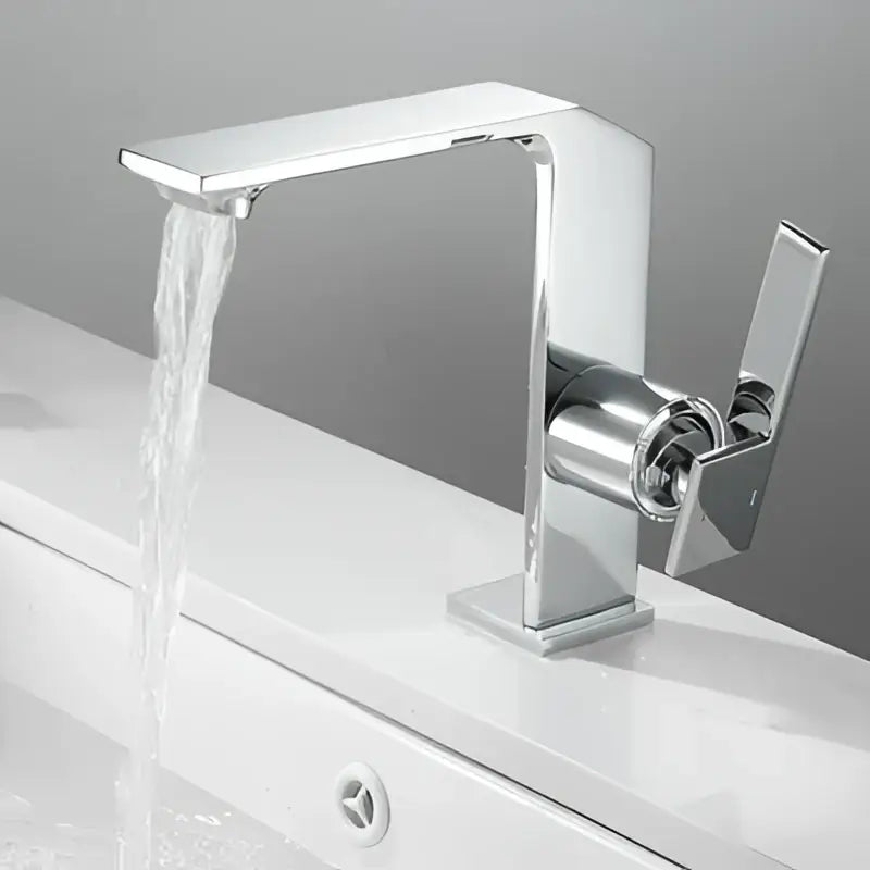 Modern brush gold waterfall basin faucet bathroom mixer tap