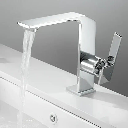 Modern brush gold waterfall basin faucet bathroom mixer tap