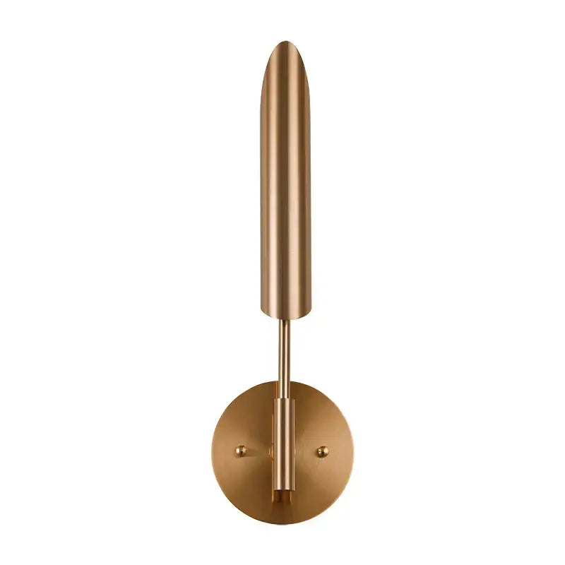 Modern brushed brass golden wall lamp for luxury bedroom decor