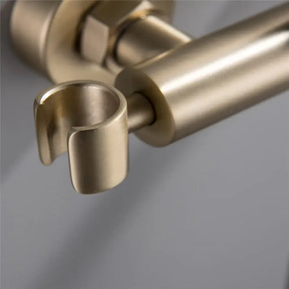 Modern brushed brass hand held bidet sprayer kit bathroom faucet
