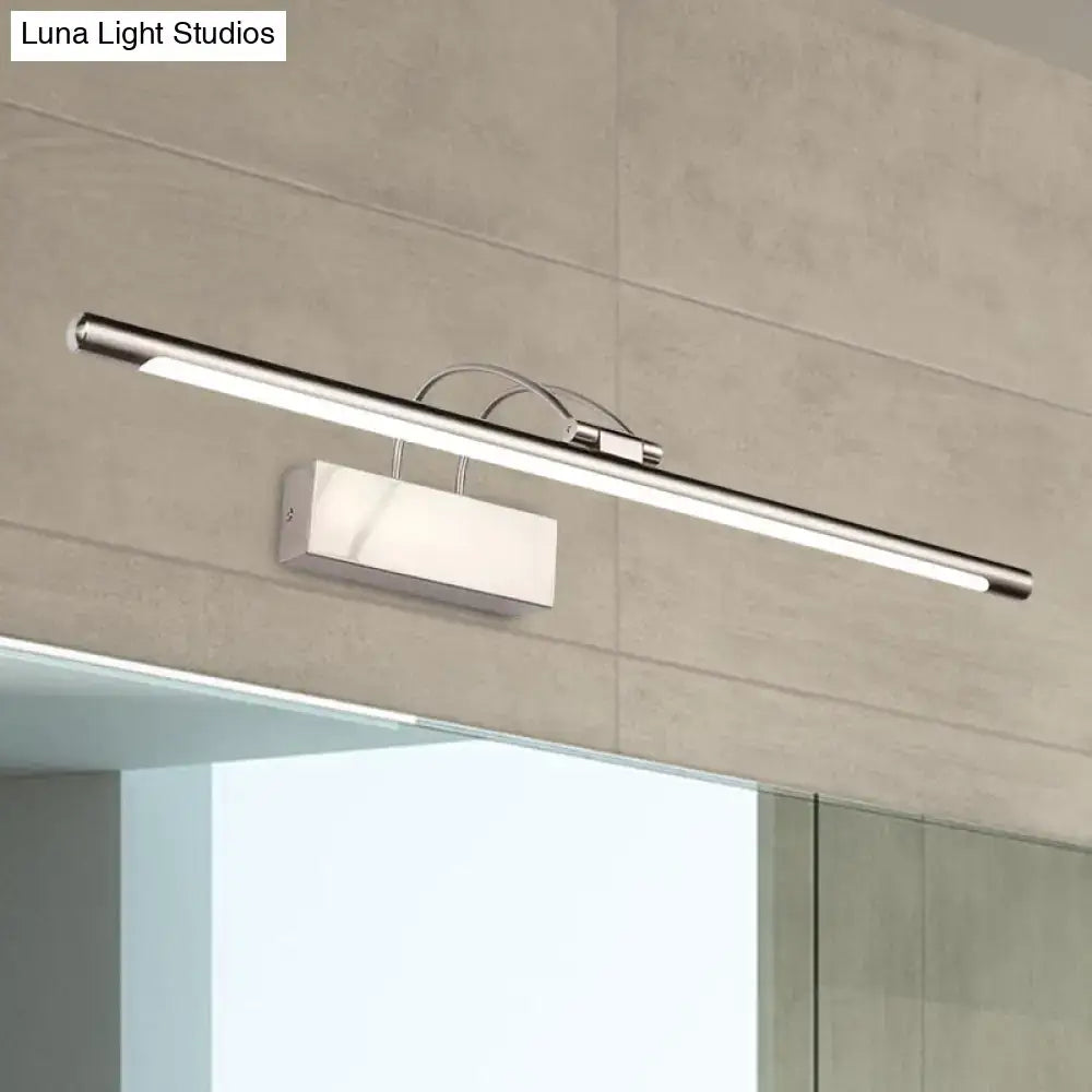 Modern brushed brass led wall light bathroom sconce