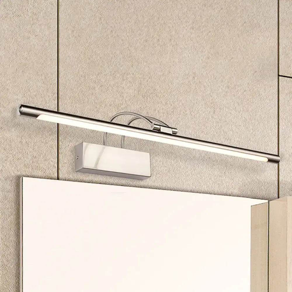 Modern brushed brass led wall light bathroom sconce