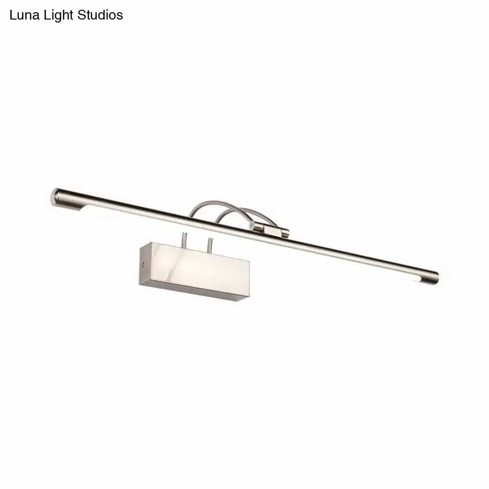 Modern brushed brass led wall light bathroom sconce