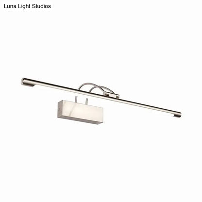 Modern brushed brass led wall light bathroom sconce