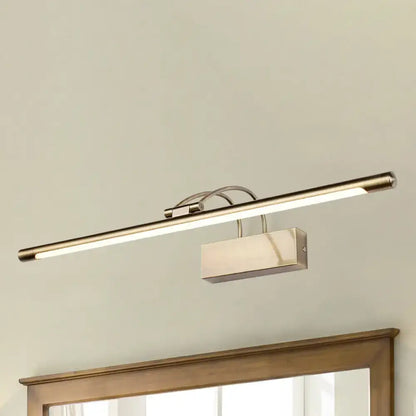 Modern brushed brass led wall light bathroom sconce
