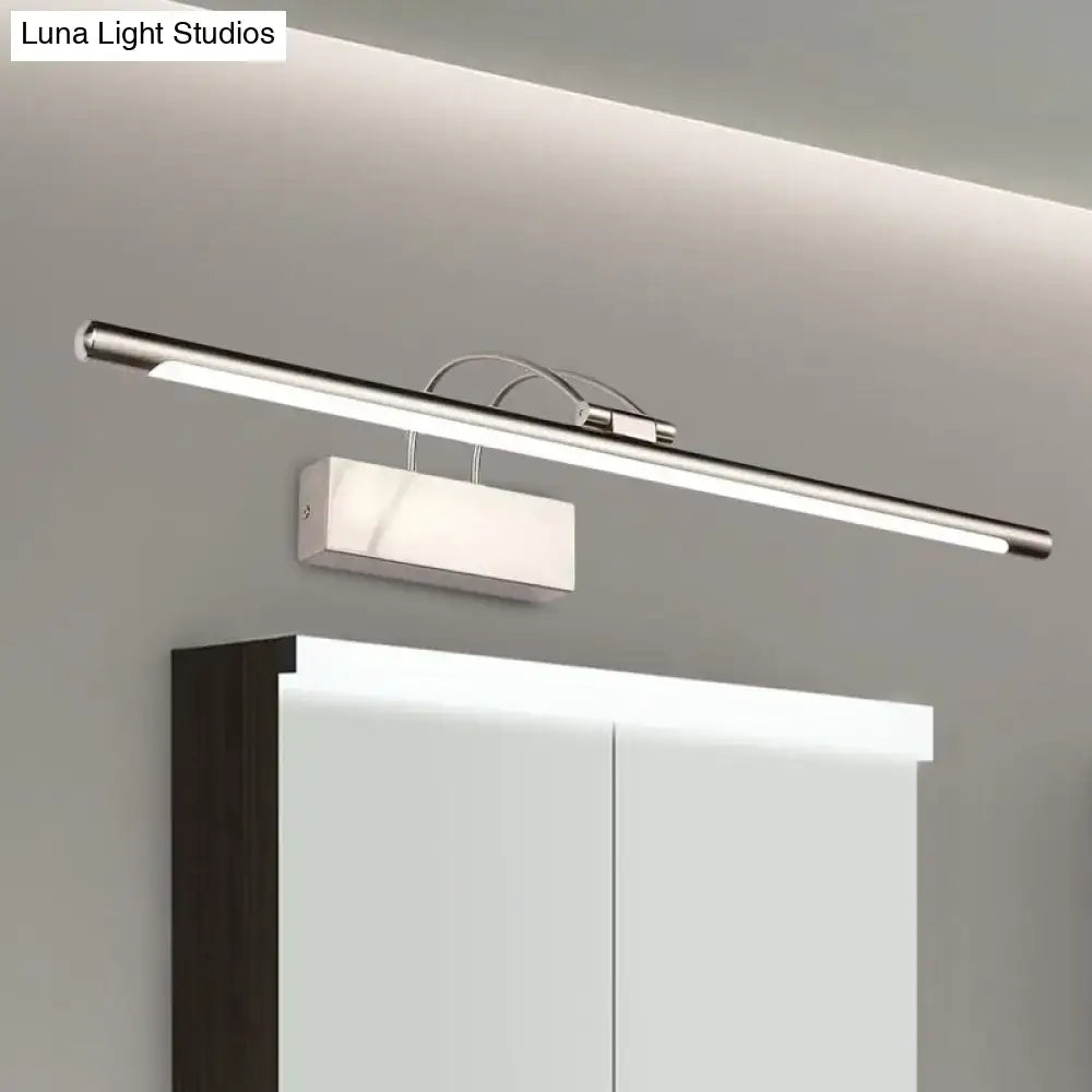 Modern brushed brass led wall light bathroom sconce