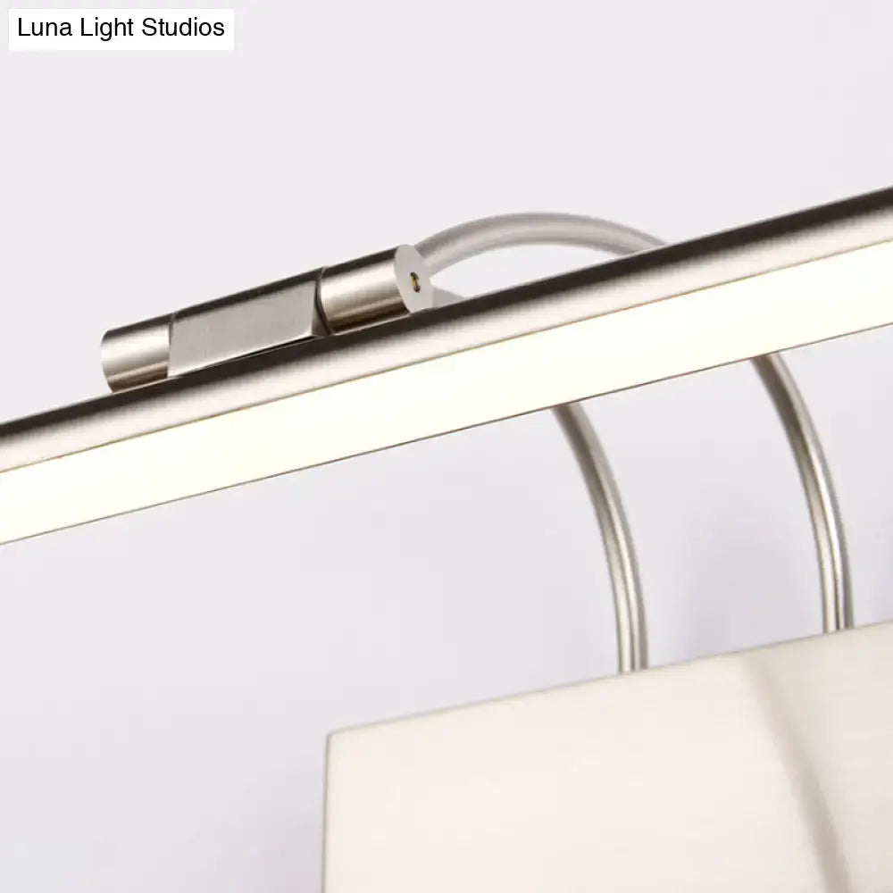 Modern brushed brass led wall light bathroom sconce