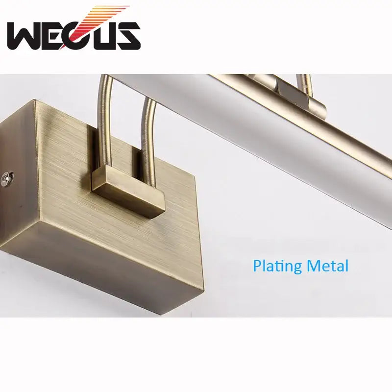Modern brushed bronze led vanity light bathroom mirror lamp