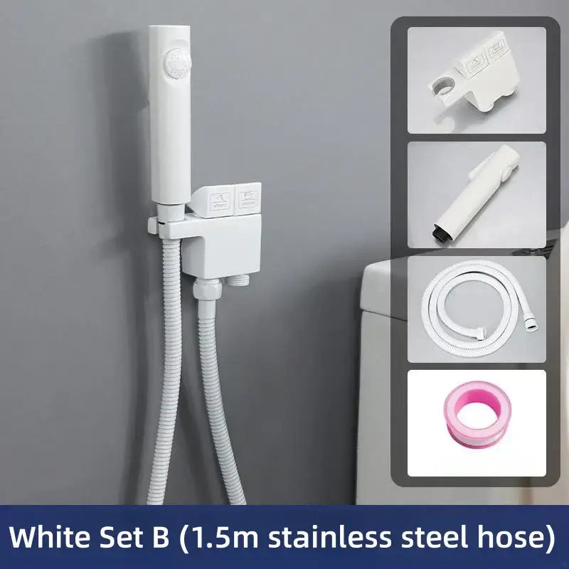 Modern brushed copper bidet spray gun set bathroom handheld sprayer