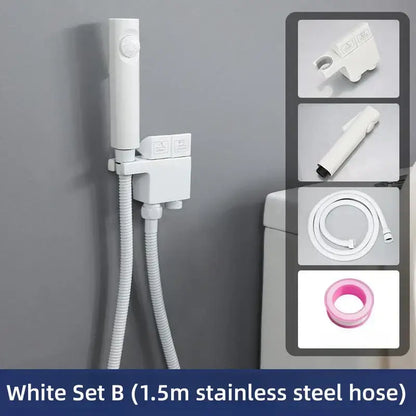 Modern brushed copper bidet spray gun set bathroom handheld sprayer