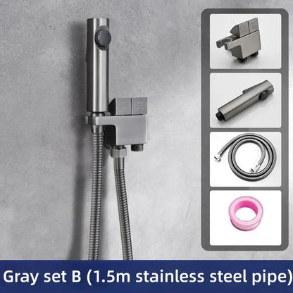 Modern brushed copper bidet spray gun set bathroom handheld sprayer