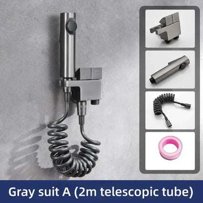 Modern brushed copper bidet spray gun set bathroom handheld sprayer