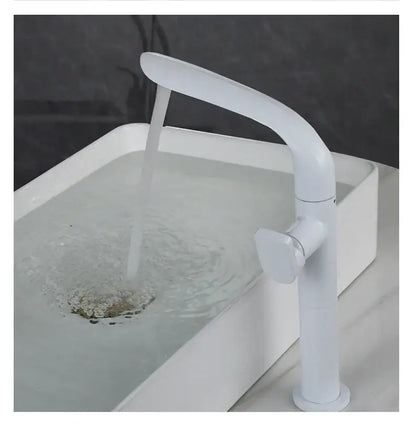 Modern brushed gold basin faucet bathroom high arc mixer tap