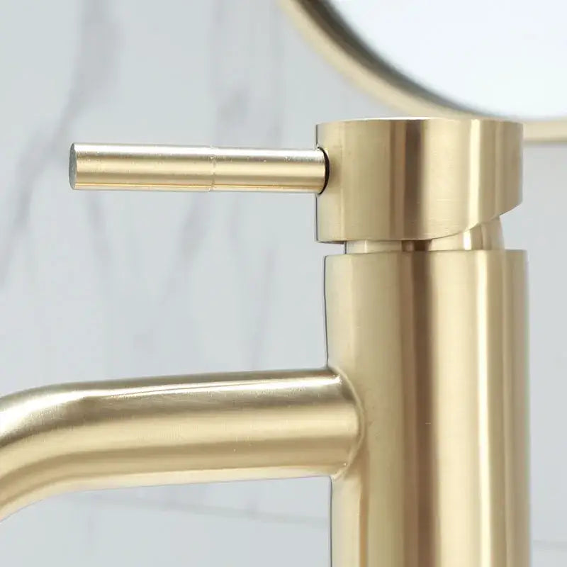 Modern brushed gold basin faucet bathroom mixer tap